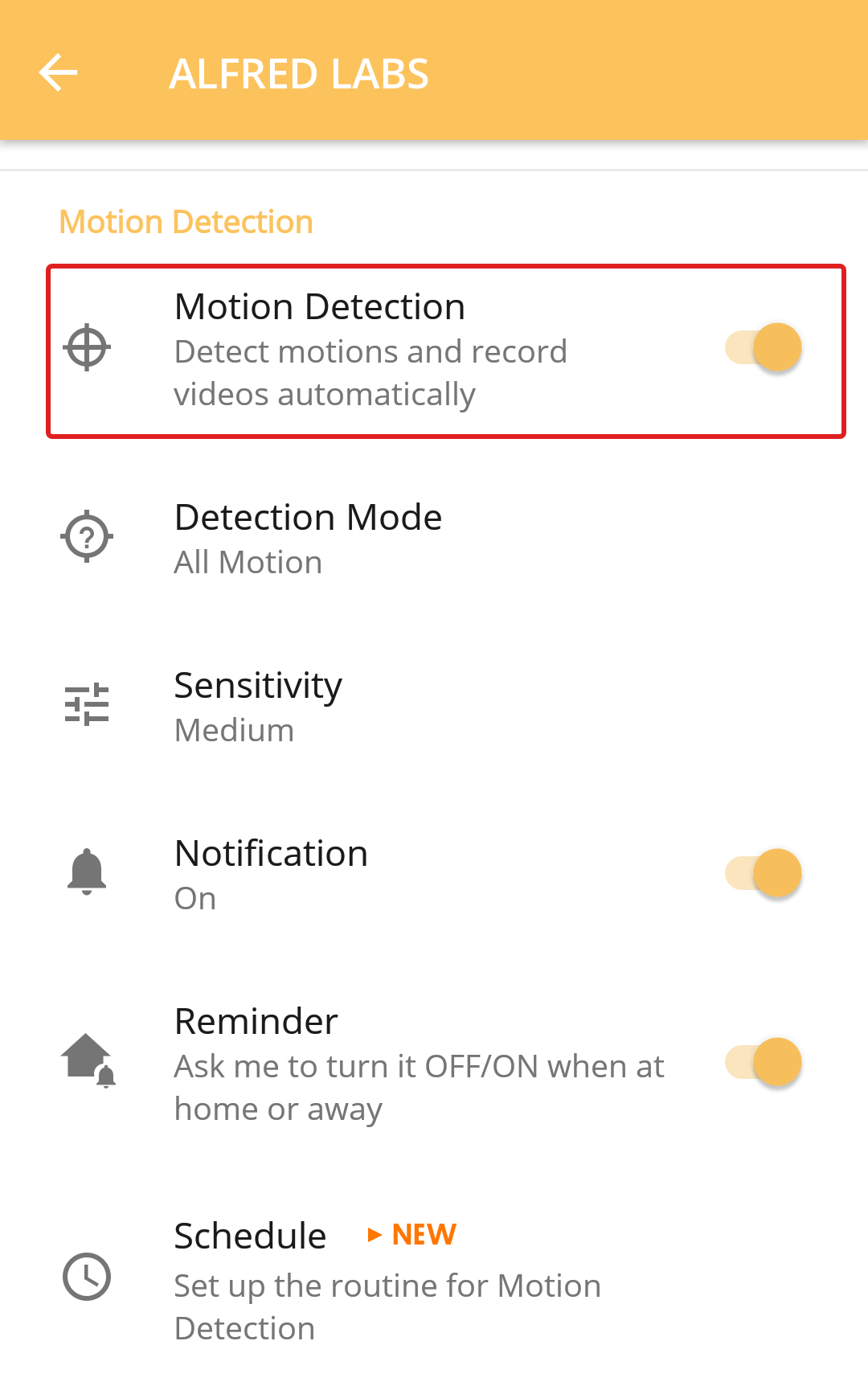 Why is my Motion Detection Reminder not working? AlfredCamera Help Center
